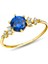 14K Gold Sapphire Minimal Ring 4