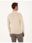 Erkek Krem Melanj Slim Fit Çeyrek Yaka Basic Triko Kazak 50314188-VR159 5