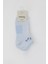 Kız Çocuk Patik Çorap Love Yazı Baskılı 3-8 Yaş, Açık Mavi 2