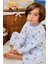 Erkek Çocuk Pijama Takımı Renkli Papağan Desenli 1-3 Yaş, Buz Mavisi 7