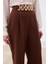Kemerli Salaş Pantolon - Kahve 5