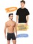 Erkek Sıfır Yaka Penye Atlet ve Boxer Şort Takım 6'lı Set (12 Parça) SER0003 - SER0060 4