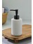 180 ml Modern Tasarımlı Seramik Sıvı Sabunluk – Banyo ve Mutfak Kullanımına Uygun Pompalı Şişe 3