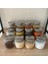12'li Metal Kapaklı Kavanoz Seti -Etiketli-Baharatlık Erzak BAKLIYATLIK-500ML 750ML 1000 ml 5