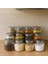 12'li Metal Kapaklı Kavanoz Seti -Etiketli-Baharatlık Erzak BAKLIYATLIK-500ML 750ML 1000 ml 6