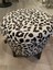 Mercan Mobilya Leopardesenli Puf Bench 42*43 6