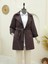 Alpaco Bolero Detaylı Düğmeli Ara Boy Trençkot -Mürdüm -Collectıon 1
