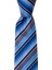 Koyu Mavi Çizgili 8 cm Genişliğinde Kravat 2