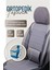 Opel Ascona Uyumlu Yarı Deri Oto Koltuk Kılıfı Ön/arka 5 Li Set Atlas Füme 5