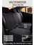 Peugeot 107 Uyumlu Yarı Deri Oto Koltuk Kılıfı Ön/arka 5 Li Set Atlas Siyah-Kırmızı 2
