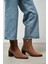 Sirius Taba Süet Lastik Detay Kadın Topuklu Bot 2