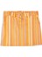 Çizgili Turuncu Yazlık Kız Çocuk Mini Etek 2