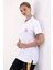 112 Acil Sağlık Yakalı Tshirt Kısa Kol Baskılı - Beyaz 4