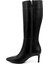 Kadın Siyah Platinum Fermuarlı İnce Topuklu Hakiki Deri Çizme 3