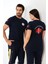 Paramedik Yuvarlak Yaka Penye Kısa Kol Tshirt - Lacivert 2