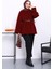 Bordo Bel Kemerli Angora Tunik 2