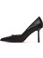 Kadın Siyah Ince Topuklu Deri Stiletto 25AFD100718 4