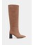 Briar Taba Süet Sivri Burun Kadın Topuklu Çizme 1
