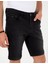 Erkek Siyah Slim Fit Jean Şort 50251534-VR046 5
