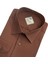 Klasik %100 Cotton Uzun Kollu Terletmeyen Kışlık Flanel Kumaş Kahverengi Gömlek (Regular Kalıp) 3