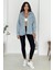 Kadın Kapüşonlu Denim Ceket – Sportif & Sokak Stili 1