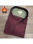 Klasik %100 Cotton Uzun Kollu Terletmeyen Kışlık Flanel Kumaş Bordo Gömlek (Regular Kalıp) 1