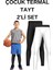 Çocuk Uzun Futbol Taytı-Çocuk Uzun Basketbol Tayt-Içlik Termal Tayt-Çocuk Spor Tayt Siyah 1