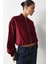 Bordo Astarlı Kadın Bomber Ceket MG2545 6