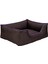Techmrt Pet Comfort Alpha Köpek Yatağı Kahverengi W Mor Biye M 80X65CM 2