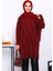 Bordo Soğuk İplik Merserize Triko Tunik 1