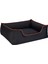 Techmrt Pet Comfort Alpha Köpek Yatağı Siyah W Turuncu Biye L 105X85CM 2