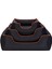 Techmrt Pet Comfort Alpha Köpek Yatağı Siyah W Turuncu Biye L 105X85CM 4