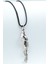 Dalgıç Gümüş Kaplama Deri Ip Kolye 1