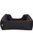 Techmrt Pet Comfort Alpha Köpek Yatağı Siyah W Turuncu Biye M 80X65CM 3