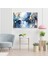 Kanvas Yatay Duvar Tablosu Kanvas Soyut Mavi Tonlari Ev Ofis Salon Modern Duvar Tablosu 3