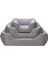 Techmrt Pet Comfort Echo Köpek Yatağı Gri/gri Peluş L 105X80CM 4
