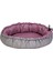 Techmrt Pet Comfort Sunflower Kedi ve Köpek Yatağı Çift Taraflı Pembe/gri 85CM 1