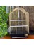 Techmrt Eurogold Pirinç Telli Oval Çatili Kuş Kafesi 34,5X28X54,5CM x 1 Adet 1