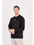 Rahat Kesim Dokulu Ottoman Kumaş Baskılı Erkek Sweatshirt -R2601 1