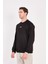 Rahat Kesim Dokulu Ottoman Kumaş Baskılı Erkek Sweatshirt -R2601 3
