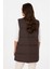 Kadın Koyu Kahverengi Yelek (Dokuma) 50308605-VR084 5