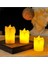 Romantik Atmosfer Için Dekoratif LED Mum – Alev Efektli, 3’lü Paket 5