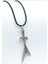 Pantera Elektro Gitar Gümüş Kaplama Deri Ip Kolye 1