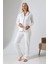 Interlok Düğmeli Hamile Lohusa Uzun Kol Pijama Takımı 1354-01 1