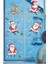Sevimli Noel Babalar Yılbaşı Süsleme Bebek Çocuk Odası Sticker Seti Yeniyıl 2