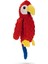 Techmrt Beeztees Köpek Oyuncağı, Papağan, Peluş, Kırmızı, 43X14X8CM 1