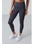 Antrasit Polyester Esnek Standart Fit Performans Kadın Tayt Takım 95332 5