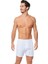 Erkek Pamuklu V Yaka Atlet ve Klasik Paça Boxer Takım 6'lı Set (12 Parça) TER0105 - TER0110 3