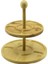 5 Bölmeli - Yuvarlak - 2 Katlı Ahşap Bambu Sunumluk Çap: 19.5cm -- 24.5cm (4915) 1