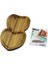 Akasya Kalpli 2 Bölmeli Ahşap Servis Sunum Tepsi - Tahtası 25 x 14 x 1.4cm (4915) 1